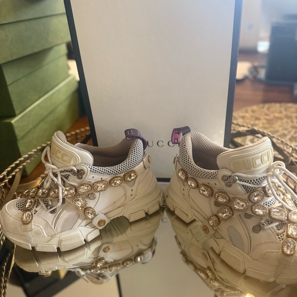 Embellished White Sneakers - Picture 11 of 16